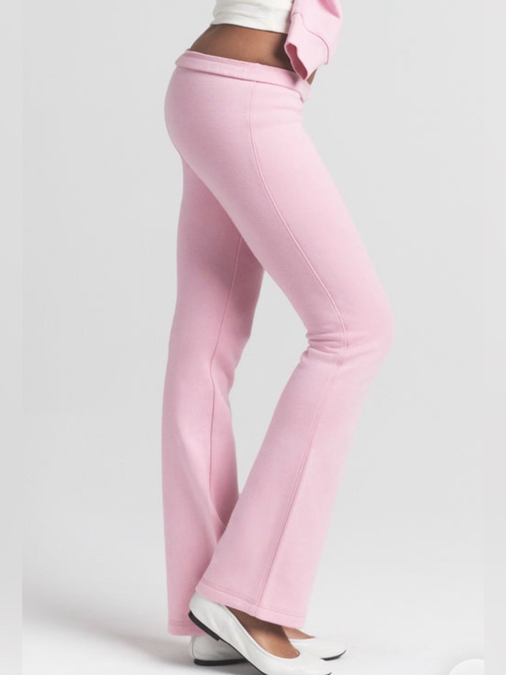 SKIMS NWT Large Halite Cotton Fleece Slim Pant $88 retail